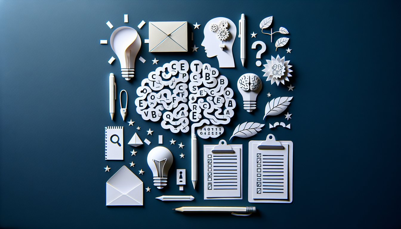 Colorful paper art promoting Analogies in Action trivia quiz for high school English students.