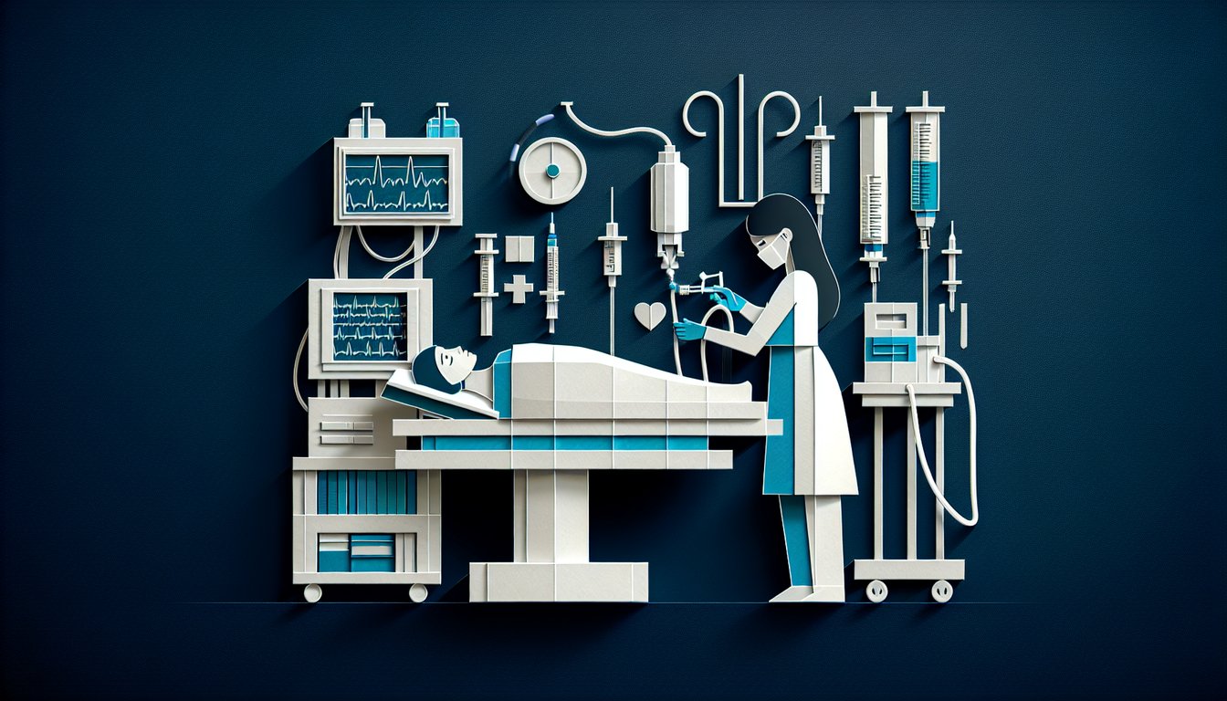 3D voxel art showcasing Anesthesiology Sub-Internship course content