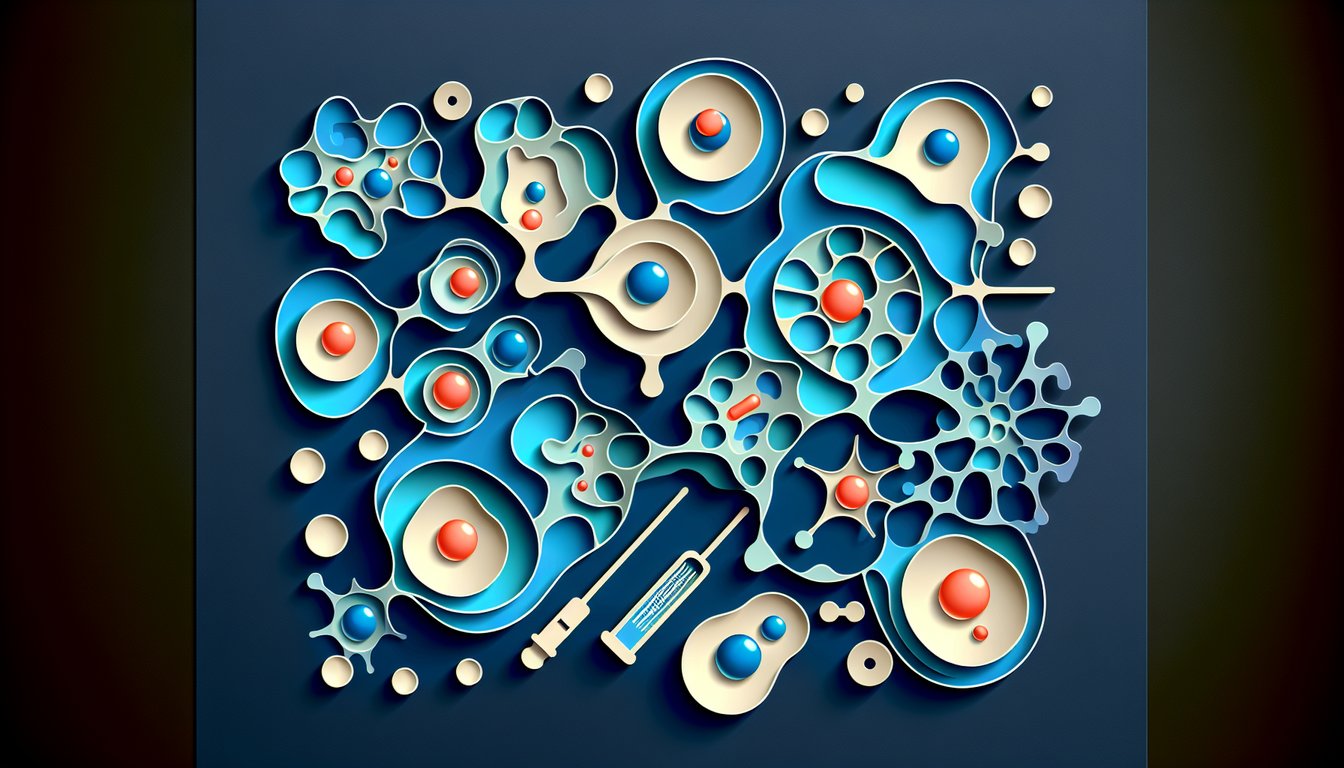 Colorful paper art representing a quiz on cell confluency estimation.