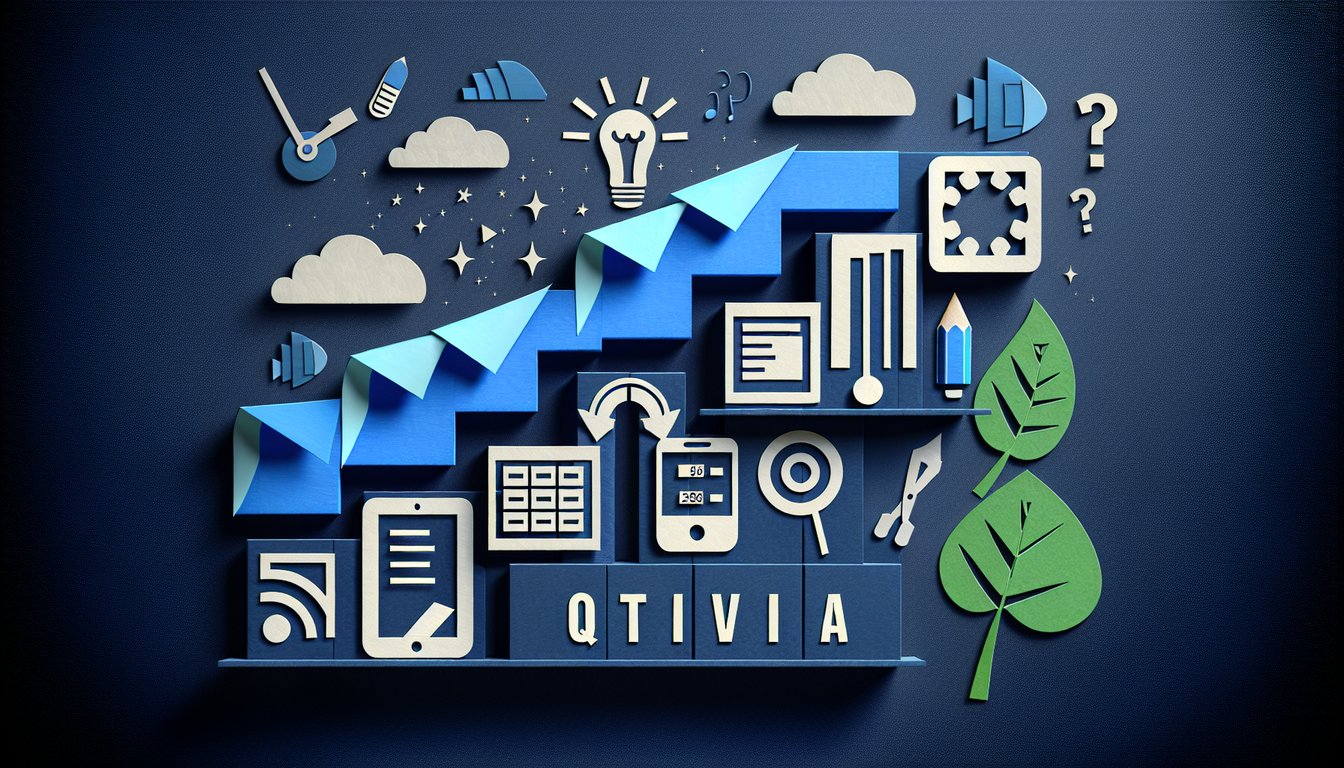Colorful paper art promoting a trivia quiz on Google Educator Essentials for K-12 teachers.