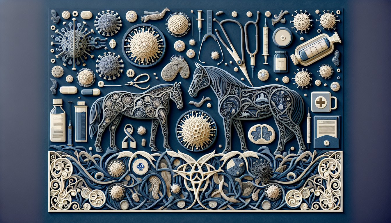 3D voxel art representing Equine Infectious Disease course content