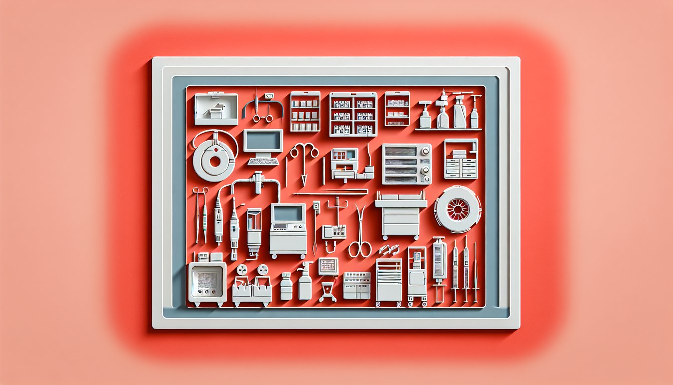 Paper art illustration coral background ProProfs sterile processing quiz IAHCSMM sterilization inventory control device care