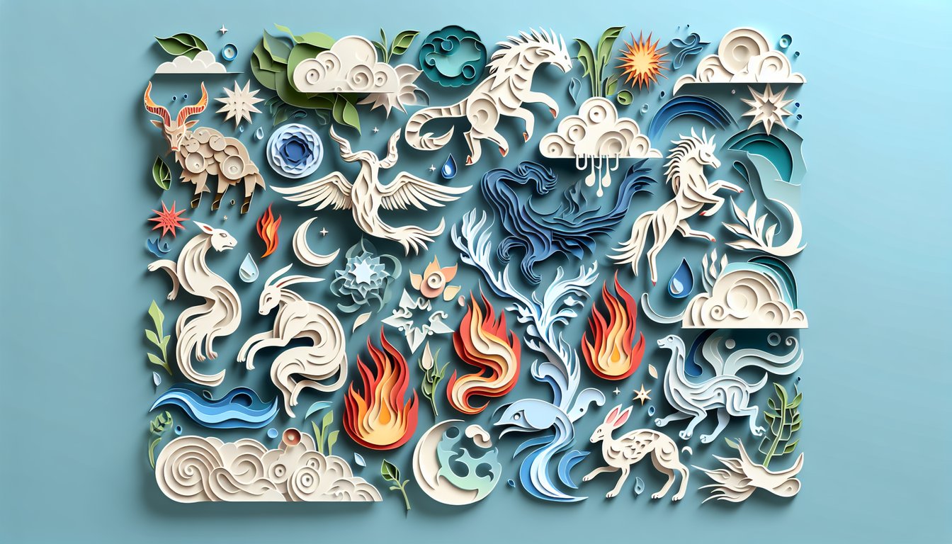 Paper art illustration for a Pokemon quiz challenging Gen 1 knowledge on a sky blue background
