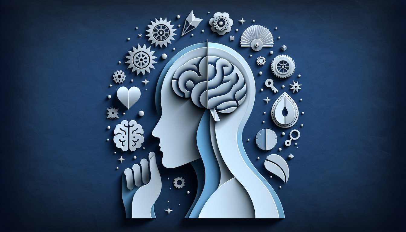 3D voxel art representing The Attentive Mind course in high-quality detail