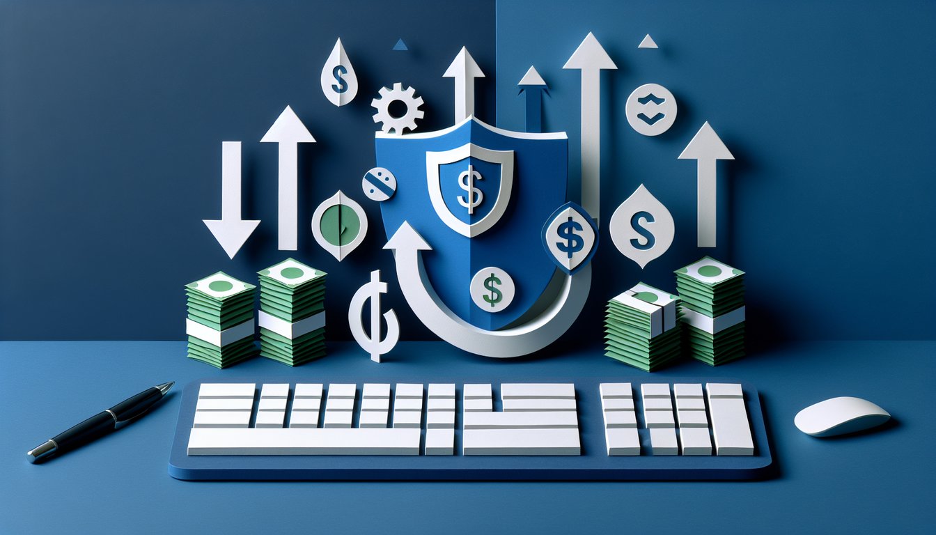 Colorful paper art depicting elements related to Accounting Cash Flow and Internal Controls Quiz