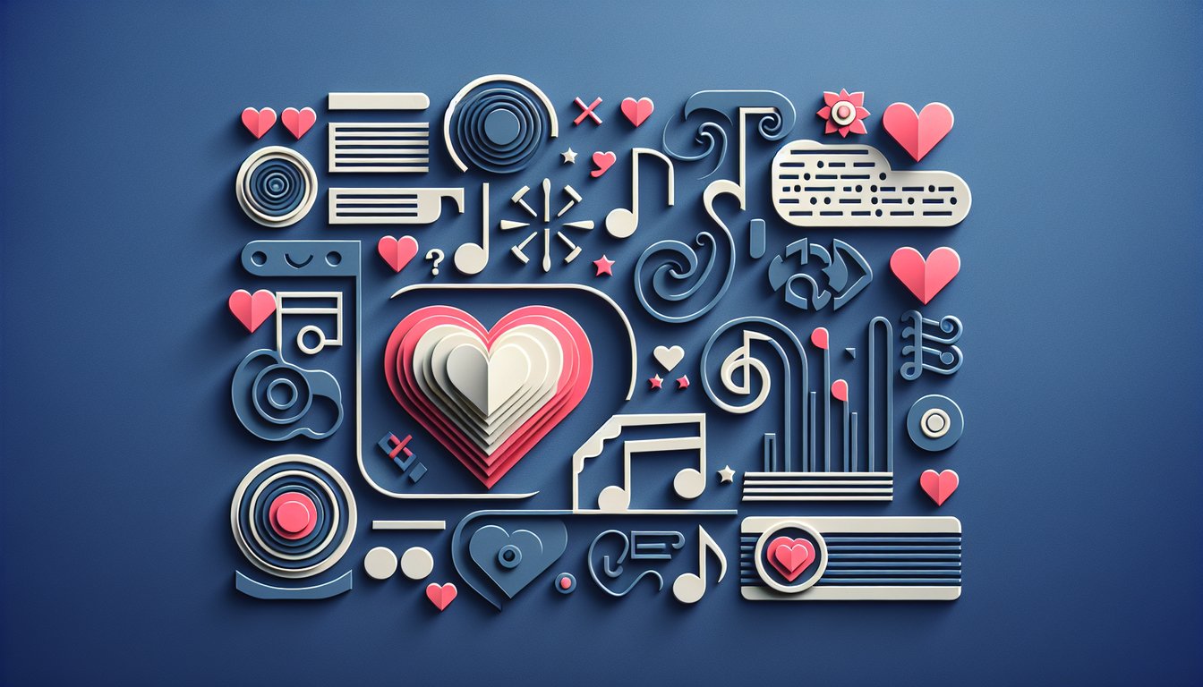 paper art cutouts of Vamps members, hearts and quiz text revealing which member youll date on dark blue background