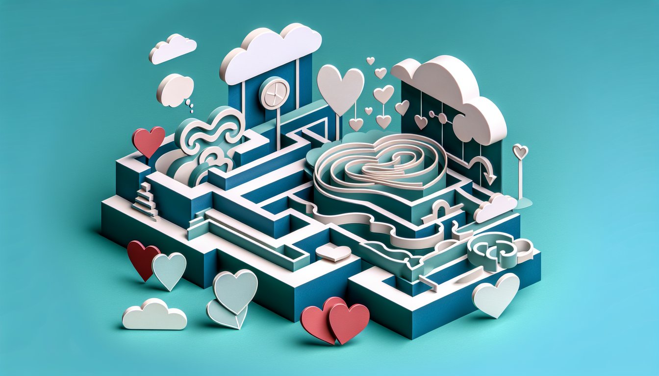 Paper art illustration for a crush test quiz on a teal background