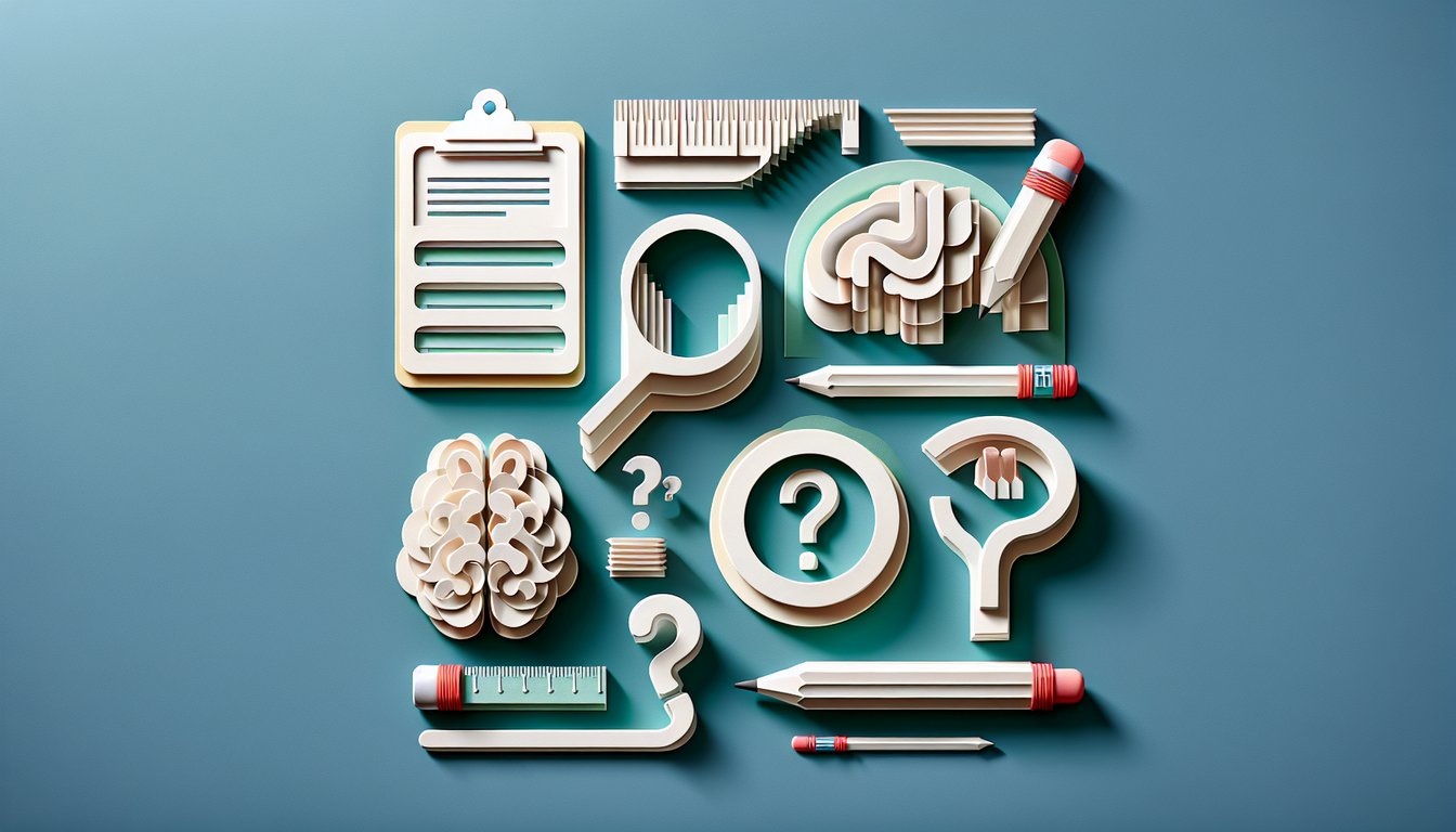 Paper art illustration for FNAF personality quiz on teal background