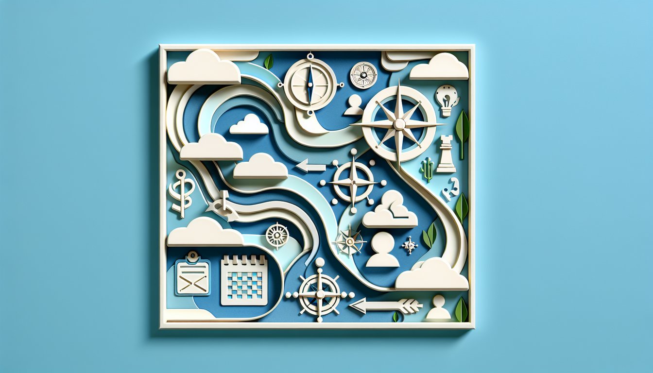 Paper art brain with pathways on sky blue background symbolizing free will quiz on how control shapes choices