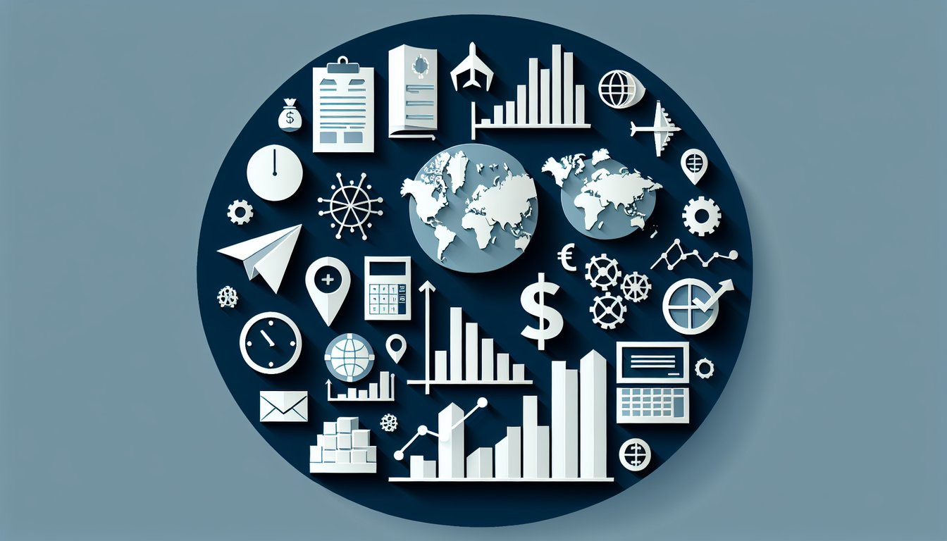 3D voxel art showcasing Economics for Planners course materials and textbooks