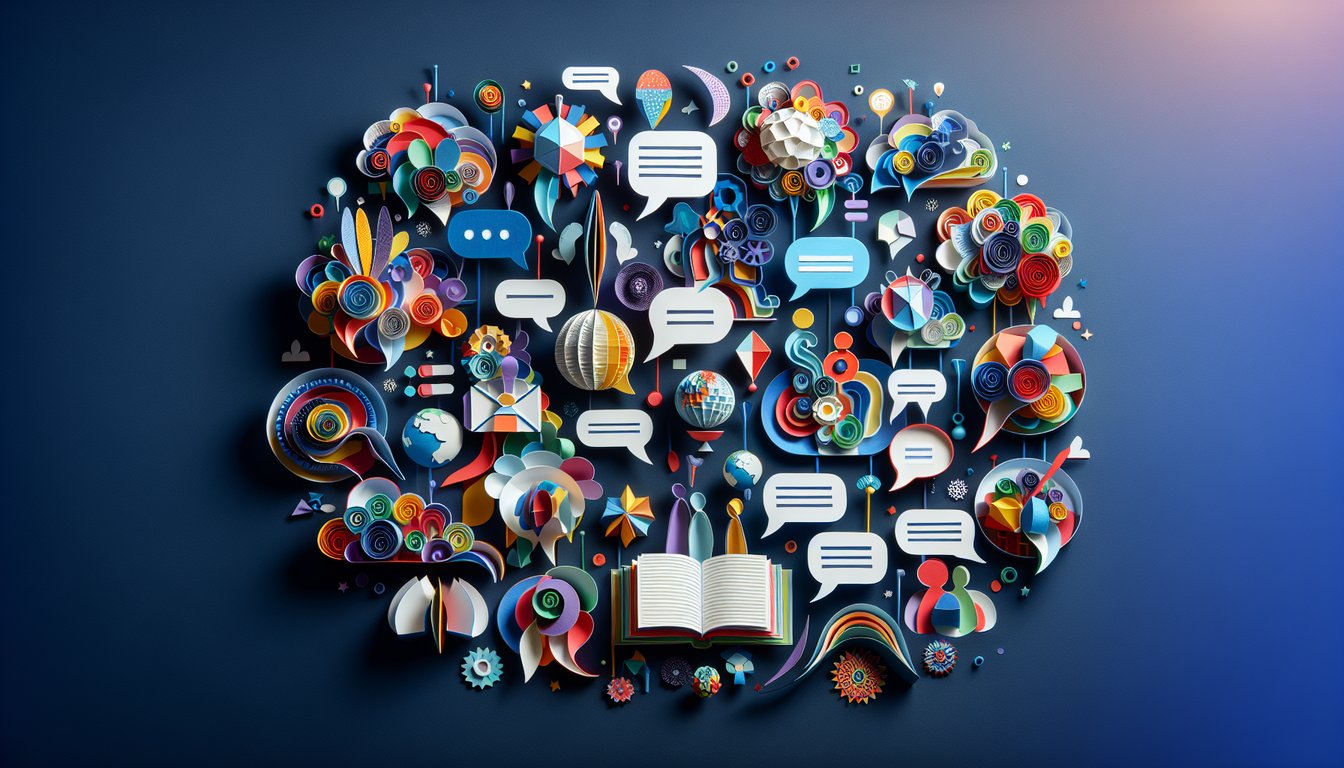 Colorful paper art promoting Decoding Societys Critique trivia quiz for high school students