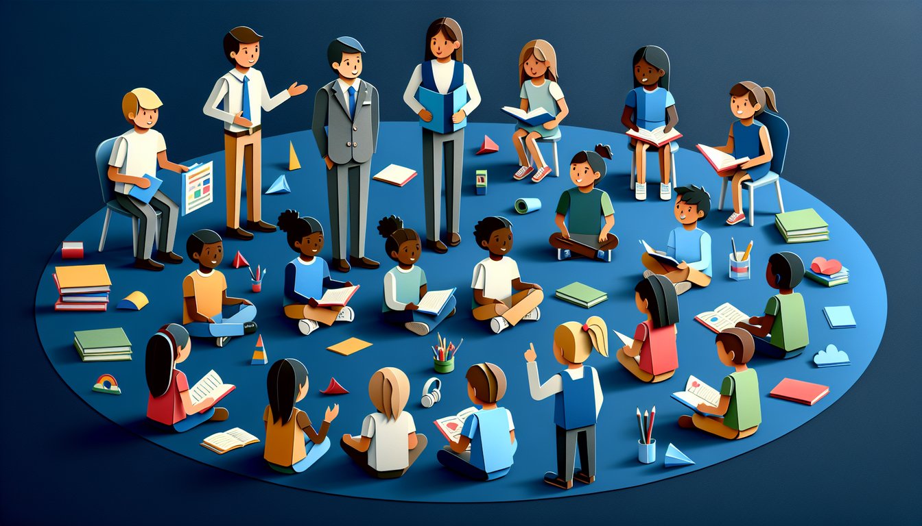 3D voxel art representing School Social Work Practice course material