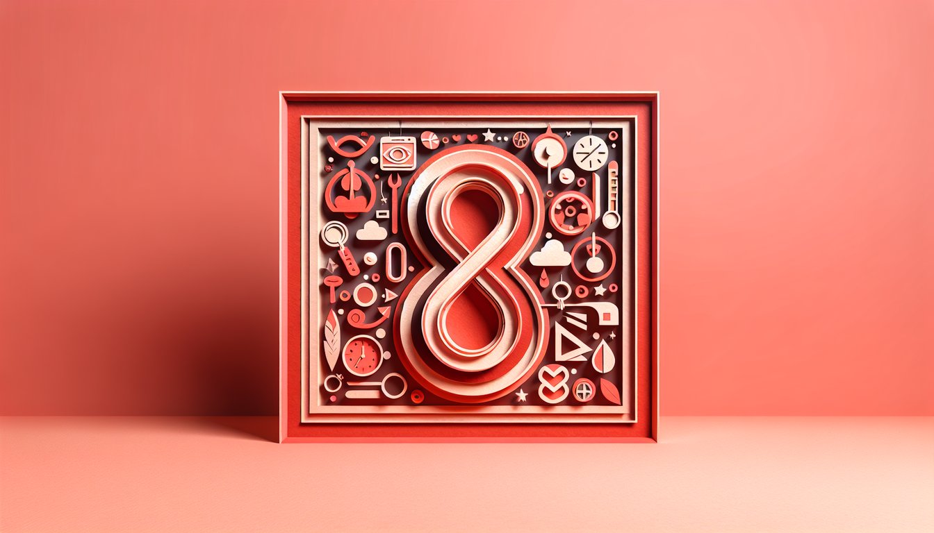 Paper art illustration for honesty quiz on a coral background