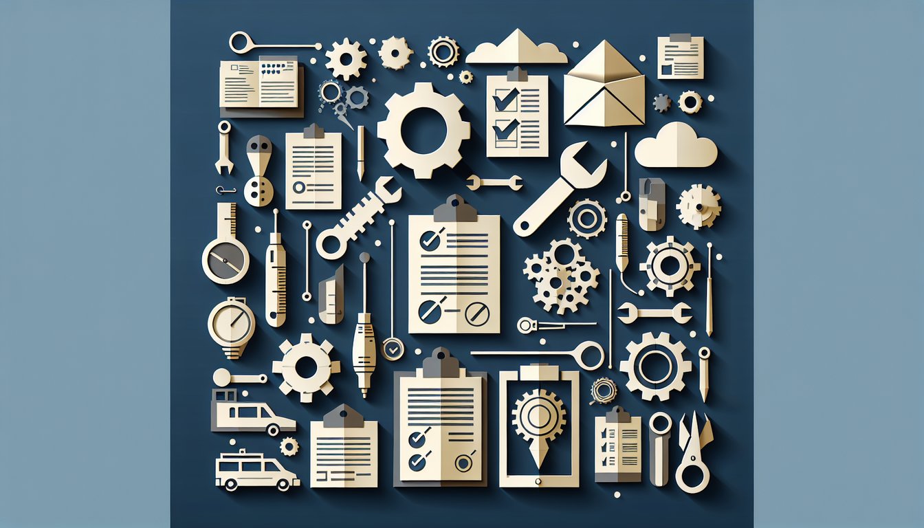 Colorful paper art depicting a quiz on Work Order Knowledge Assessment