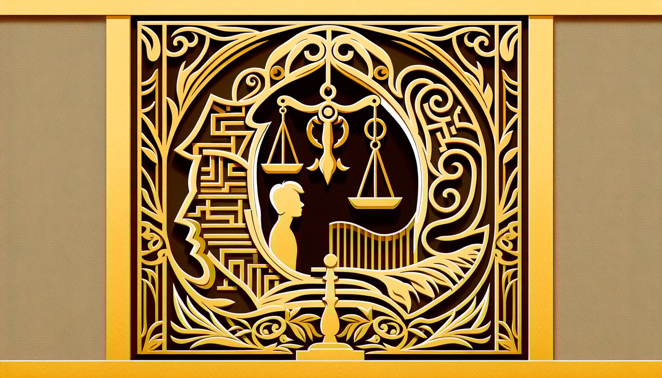 Paper art illustration for personality quiz to uncover teen narcissistic tendencies on golden yellow background.