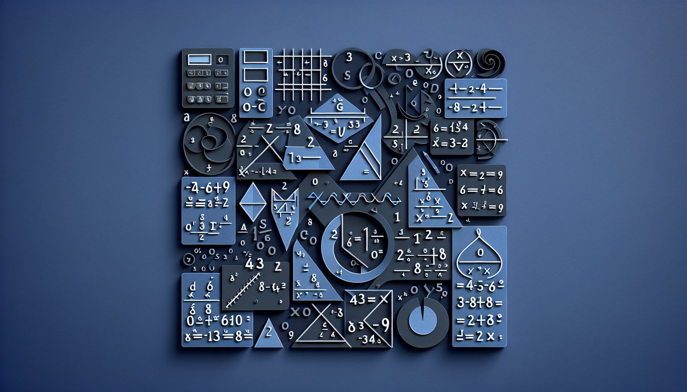 Paper art promoting Equivalent Expression Quest, an engaging algebra quiz for high school students.