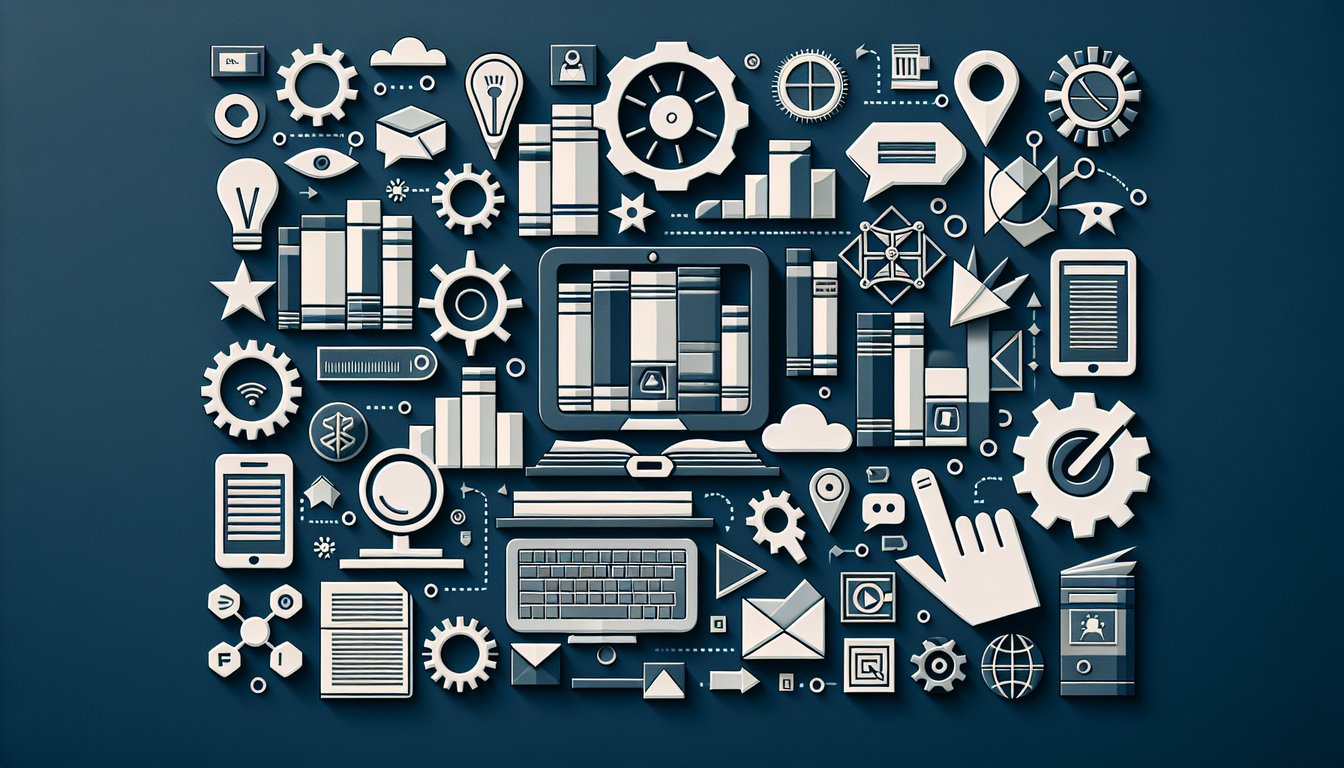 3D voxel art illustrating the course Reference and Information Services