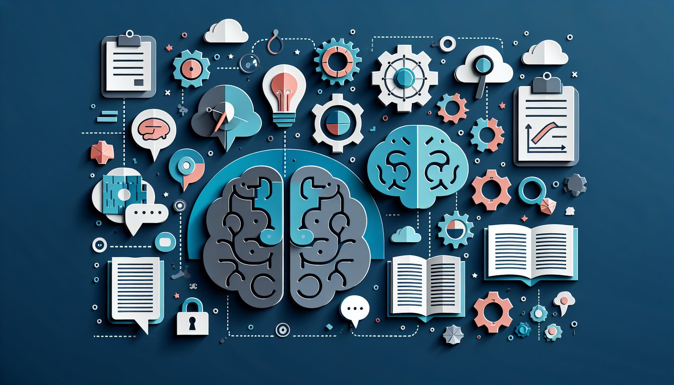 Colorful paper art depicting a quiz on Psycholinguistics Knowledge Assessment