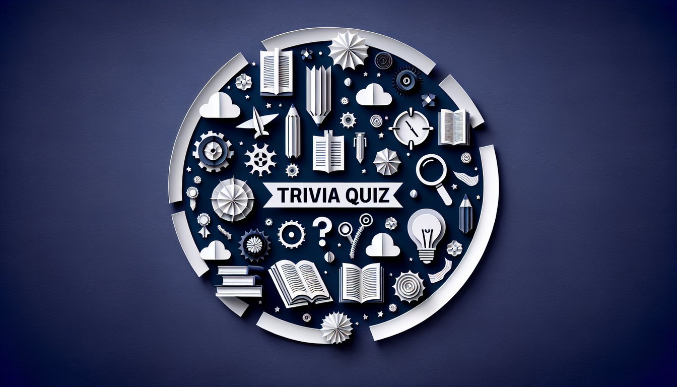 Paper art depicting a trivia quiz for high school students to prepare for TSI reading test