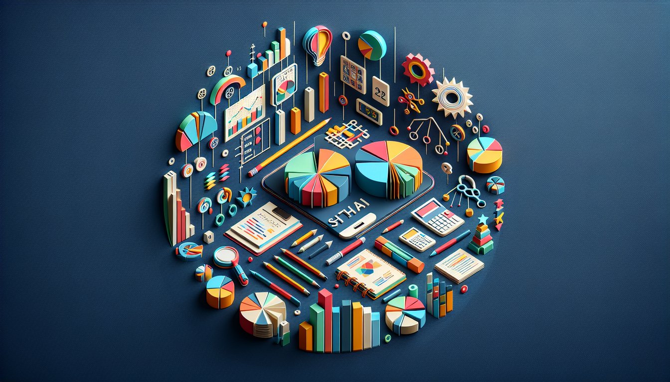 Paper art promoting a trivia quiz on Mastering Data Scales for high school students.