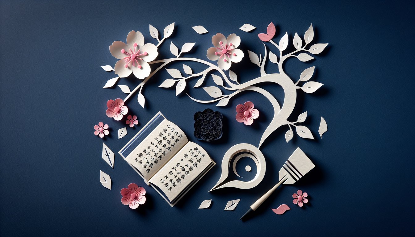 Colorful origami art symbolizing a quiz on Japanese Language Proficiency Practice Test
