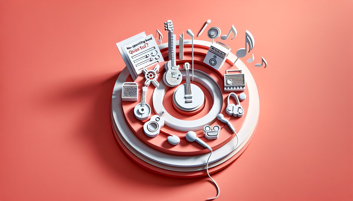 Paper art illustration for ENHYPEN ideal type quiz on a coral background