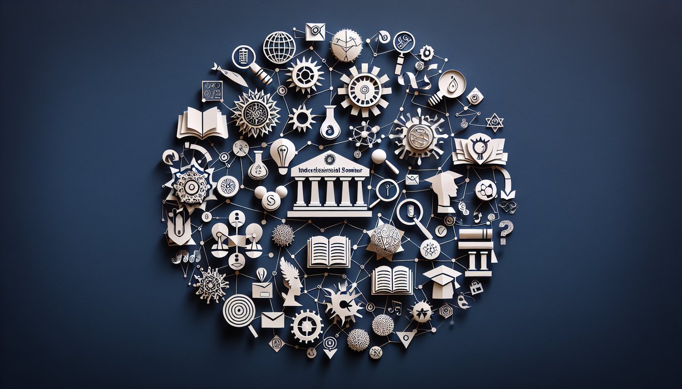 3D voxel art representing Interdisciplinary Seminar course
