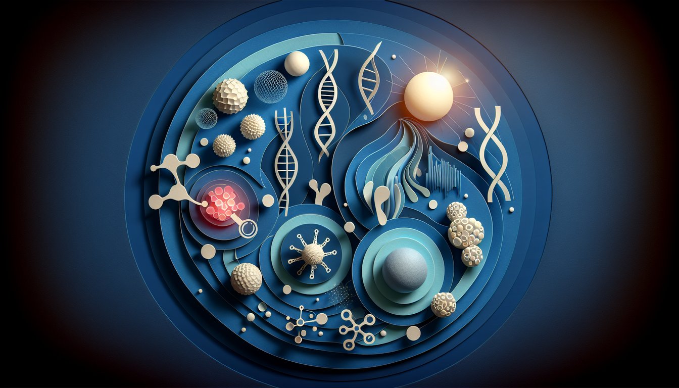 3D voxel art illustrating the complex field of Biophotonics