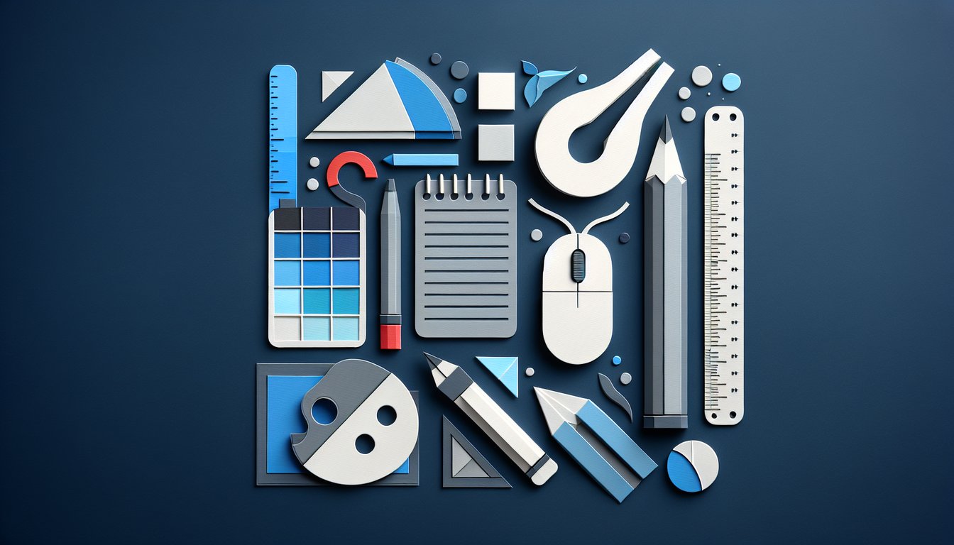 3D voxel art representing Introduction to Graphic Design course