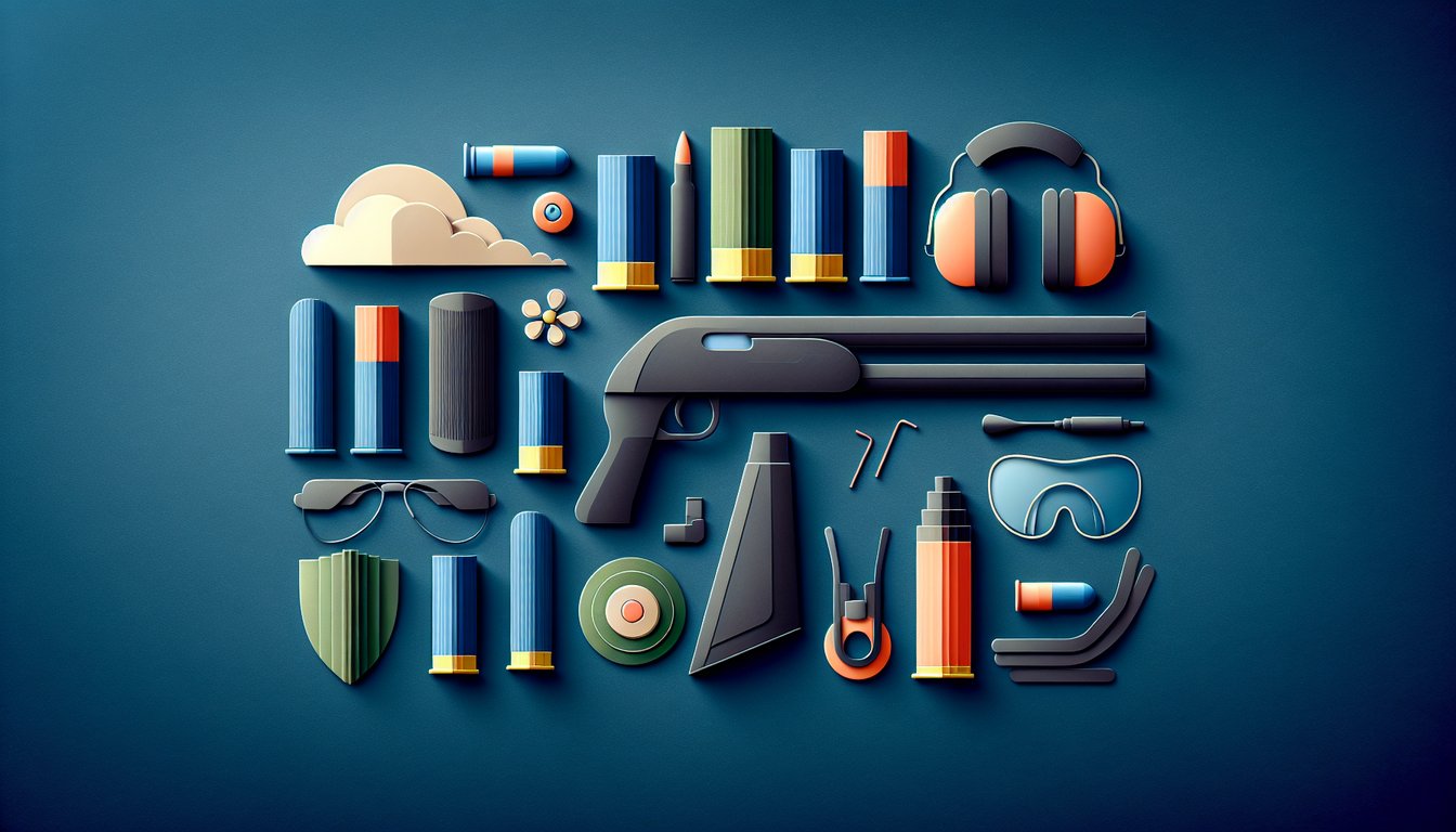 Colorful paper art depicting elements related to Shotgun Ammunition Safety Quiz
