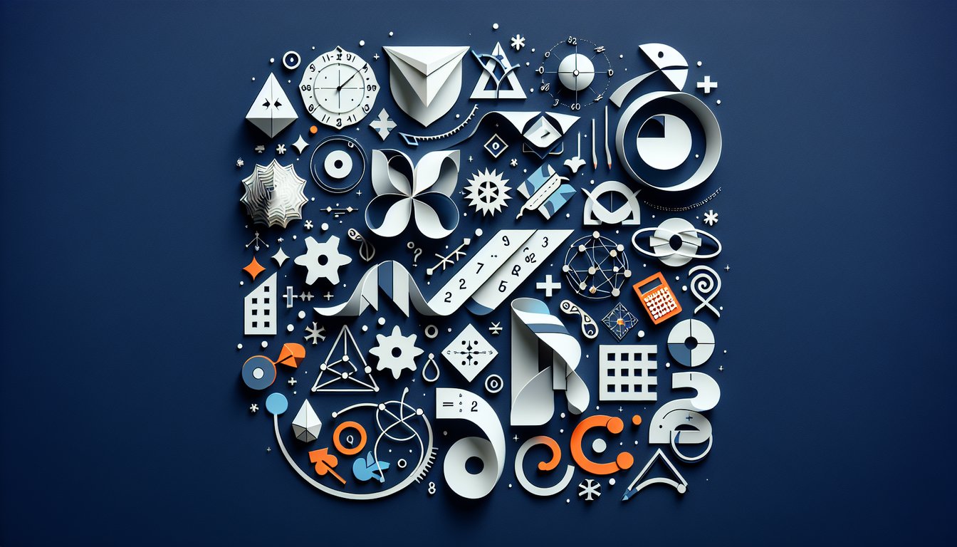 Paper art promoting Tangent Teasers Part 1, a dynamic math quiz for high school students.