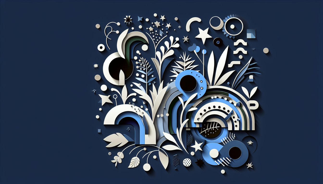 Paper cut glamour flame heart sparkles on deep navy backdrop inviting style confidence allure quiz