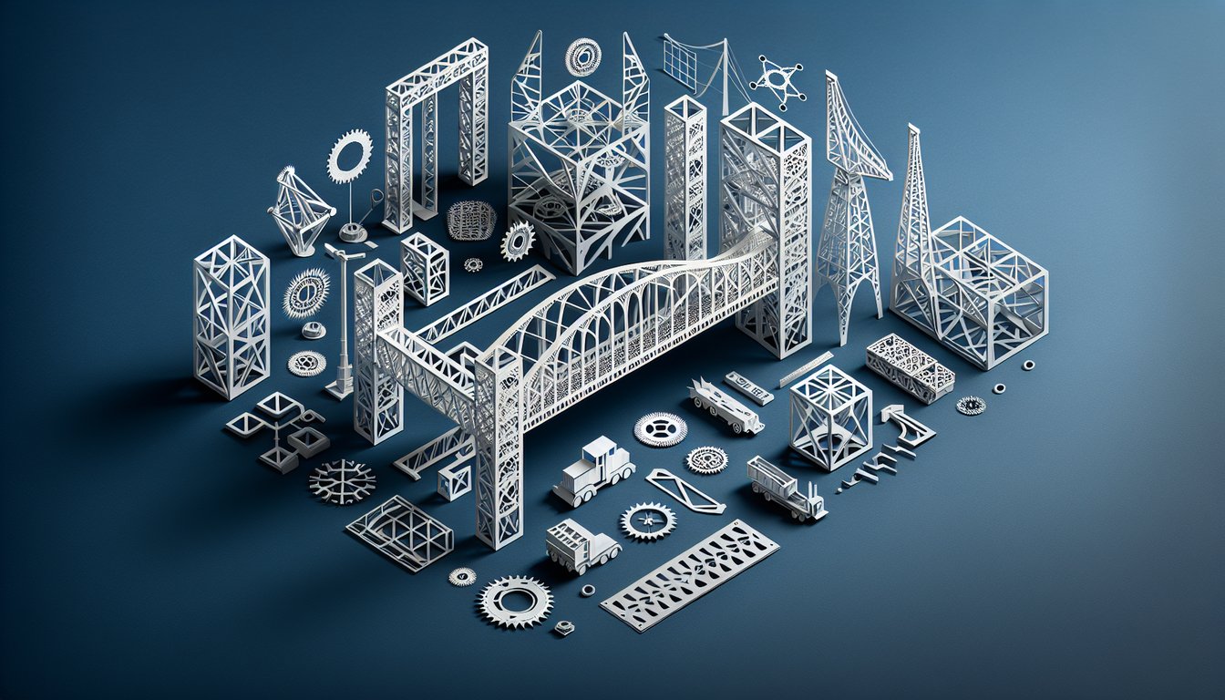 3D voxel art representing the Adv Steel Design course in high-quality detail
