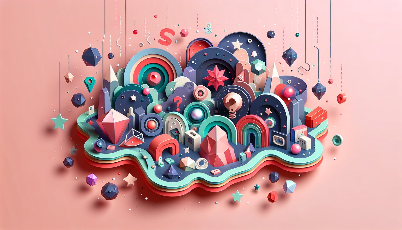 Paper art illustration for Steven Universe gem quiz on a coral background