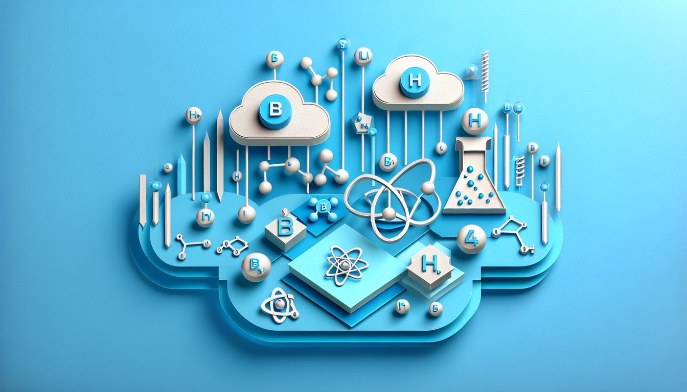 Paper art style molecular shapes and quiz text for common polyatomic ions bromite BRO4 on sky blue background.