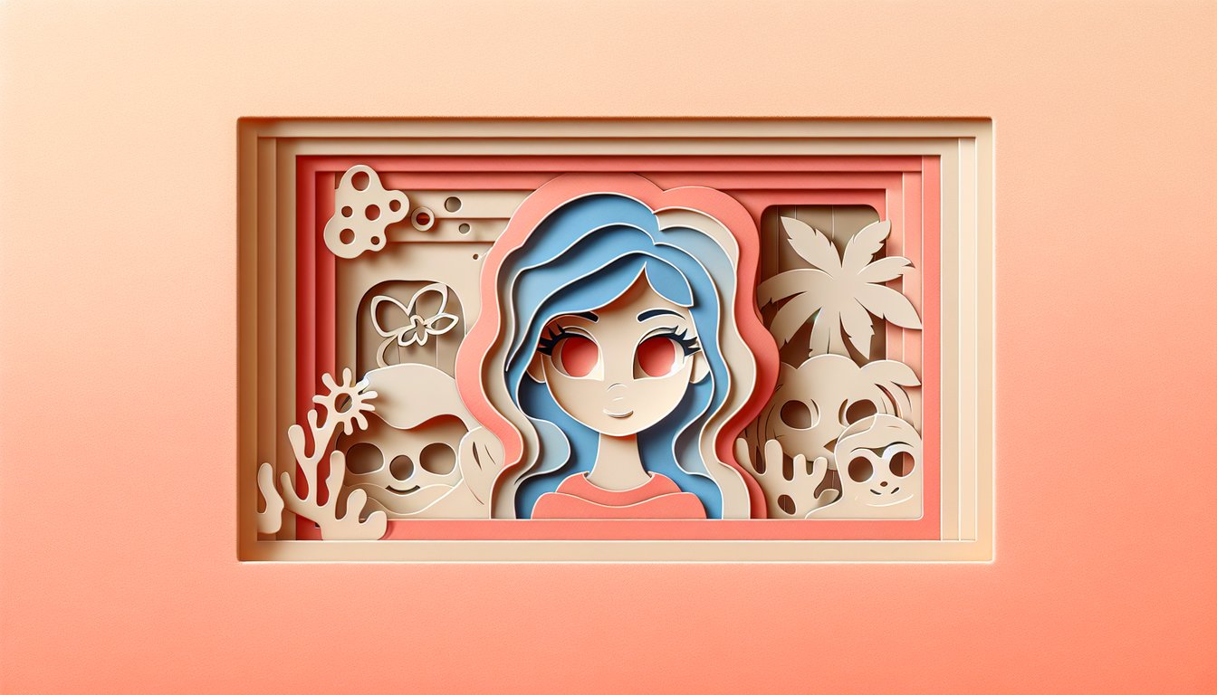 Paper art style animatronics from FNAF 3 on coral background inviting quiz takers to find their animatronic alter ego