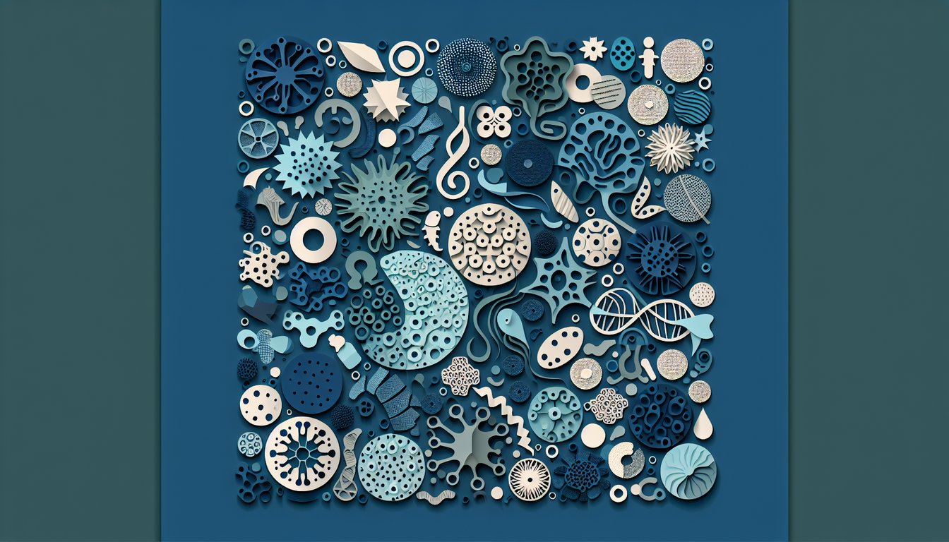 3D voxel art illustrating the study course Elements of Morphology