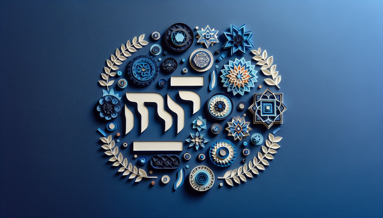 3D voxel art representing Advanced Modern Hebrew II course material