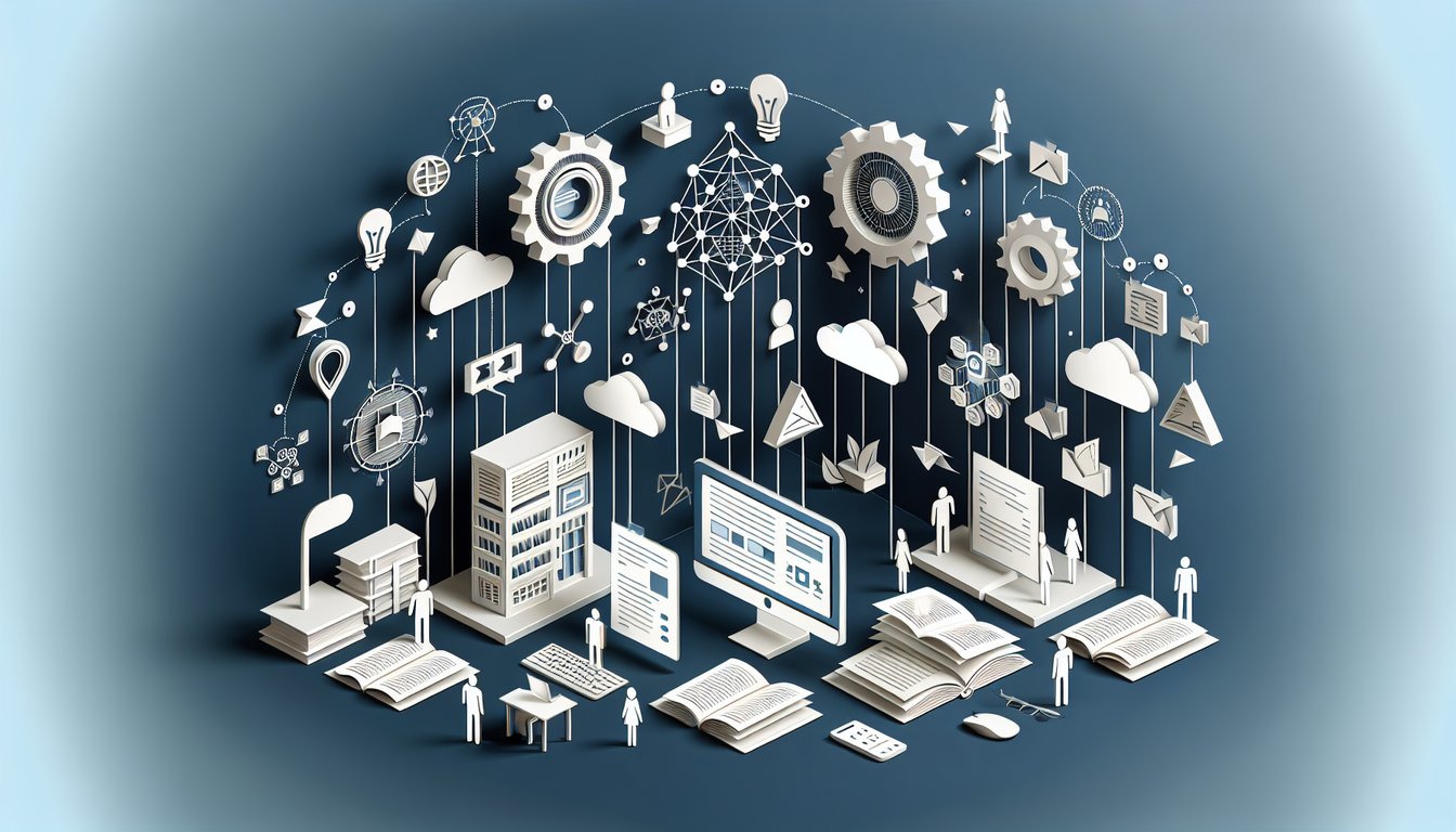 3D voxel art showcasing Design and Development of eLearning Systems course