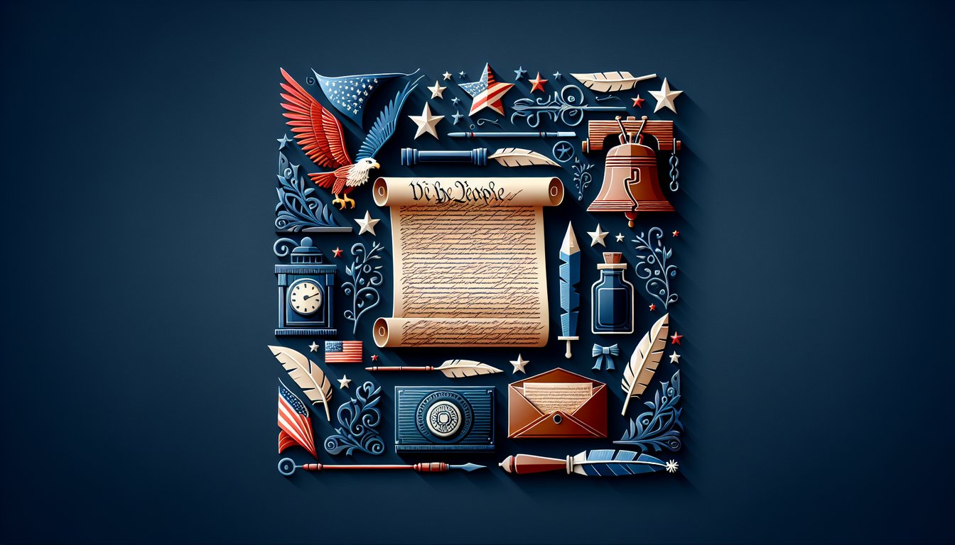 Colorful paper art promoting The Yawp Chapter 24 Challenge, a dynamic American history quiz.