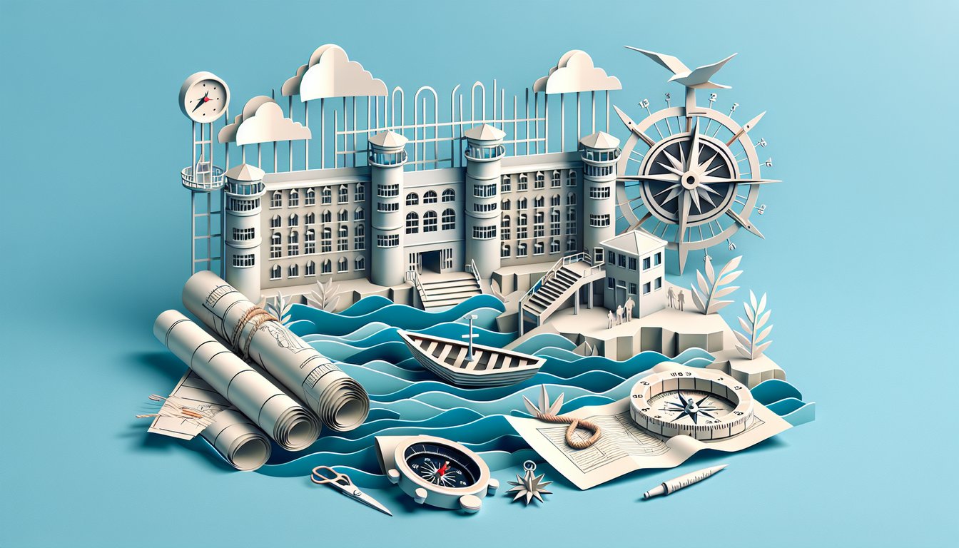 paper art scene with prison bars plane silhouette characters sky blue background season 2 prison break trivia quiz