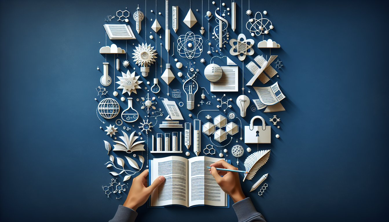 Paper art promoting the Wells Mastery Challenge, a science quiz for high school students.