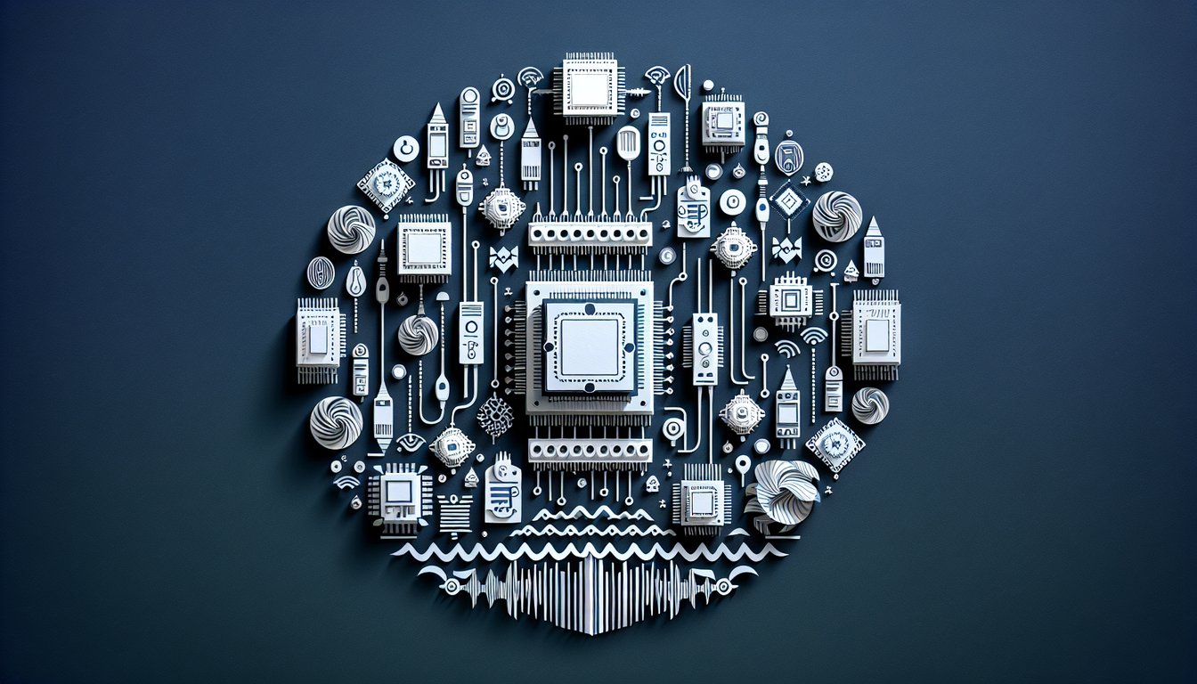 3D voxel art showcasing the Embedded DSP Laboratory course