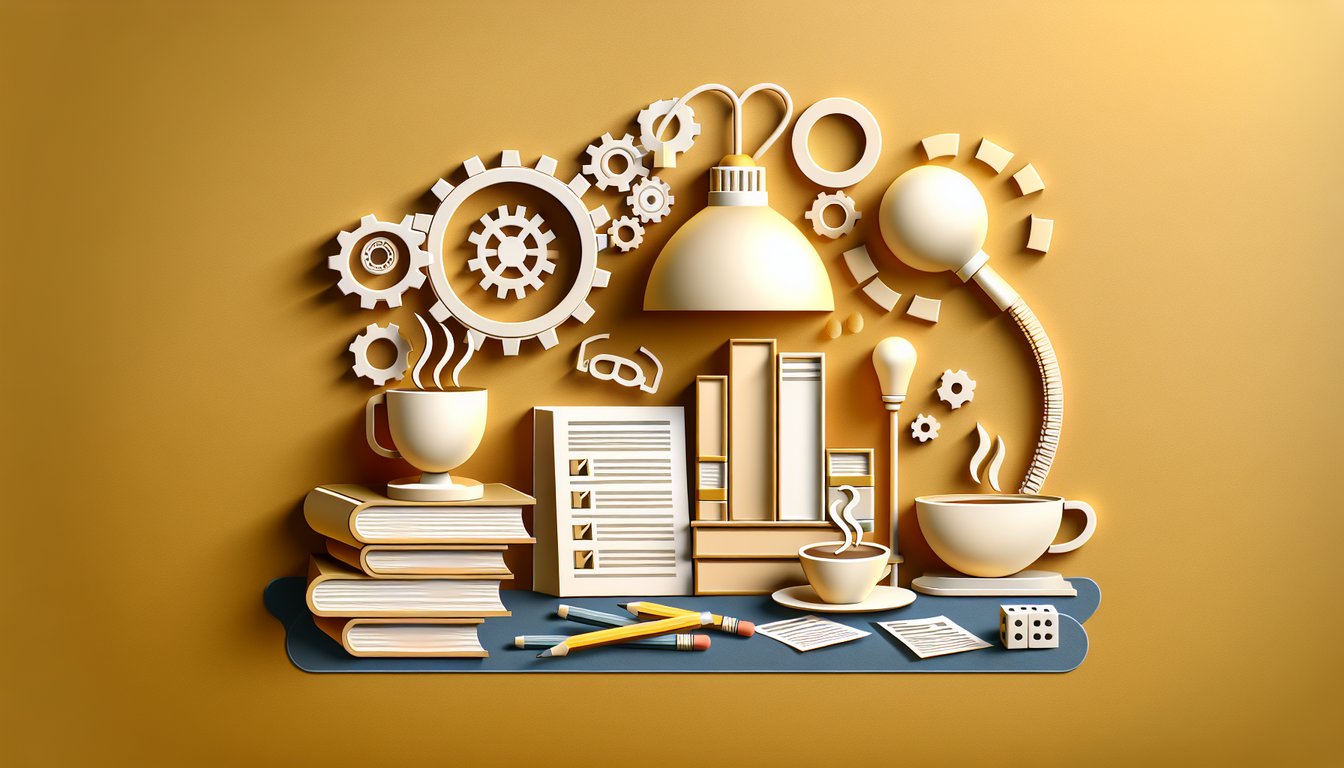 Paper art illustration promoting Alice Paul quiz with decorative cut paper shapes on golden yellow background.
