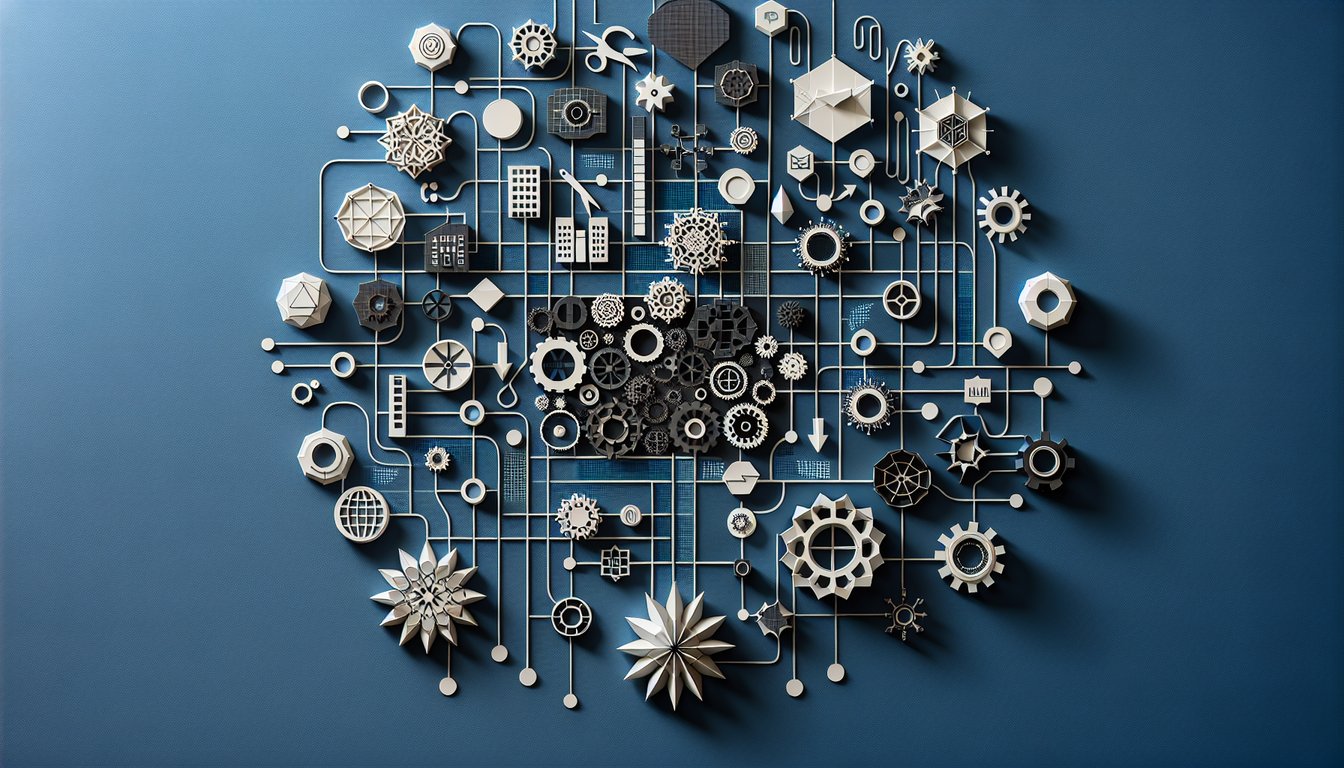 3D voxel art representing the Advanced Planning Theory course content and structure