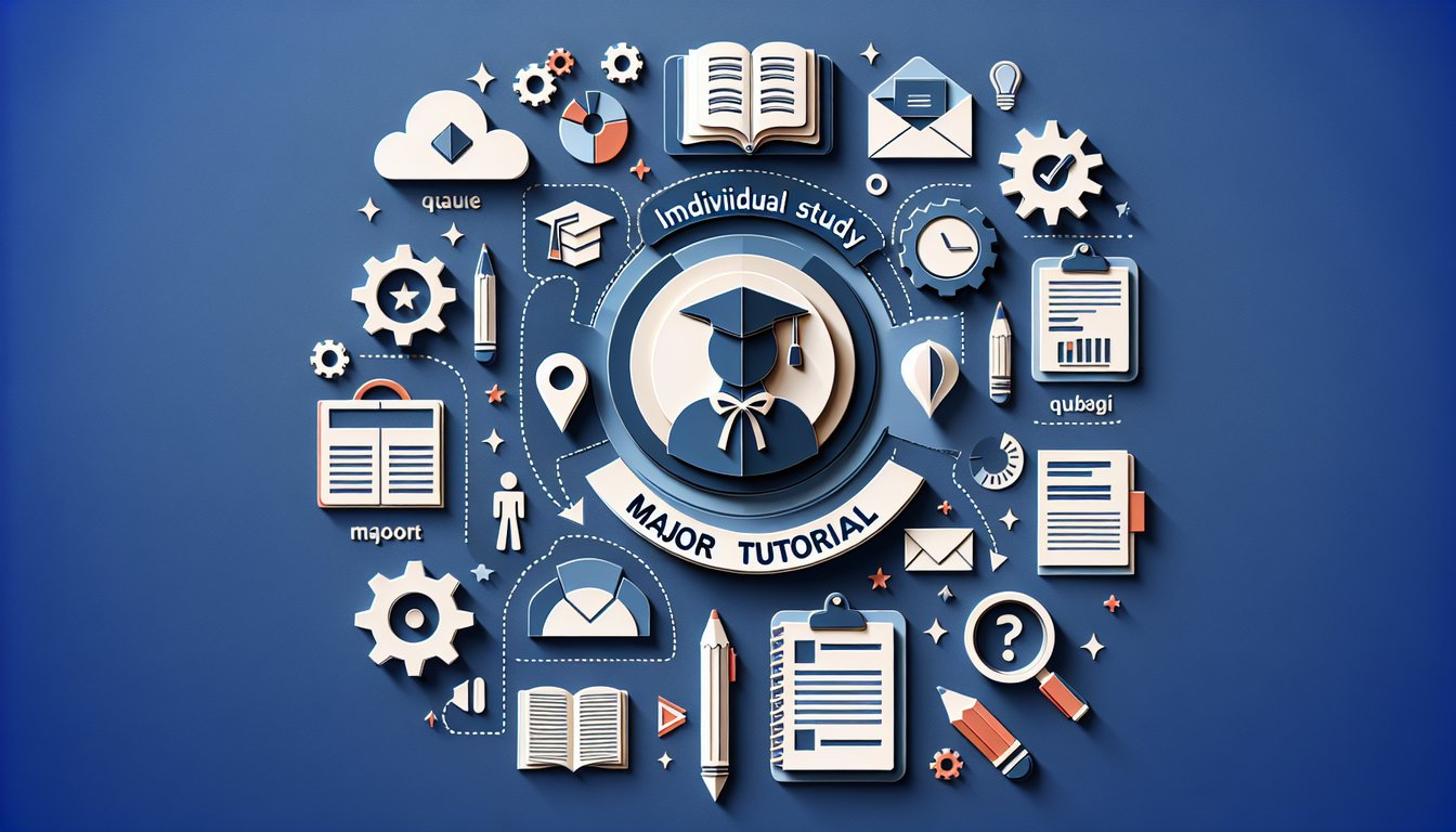 3D voxel art representation of Indiv Study Major Tutorial course content