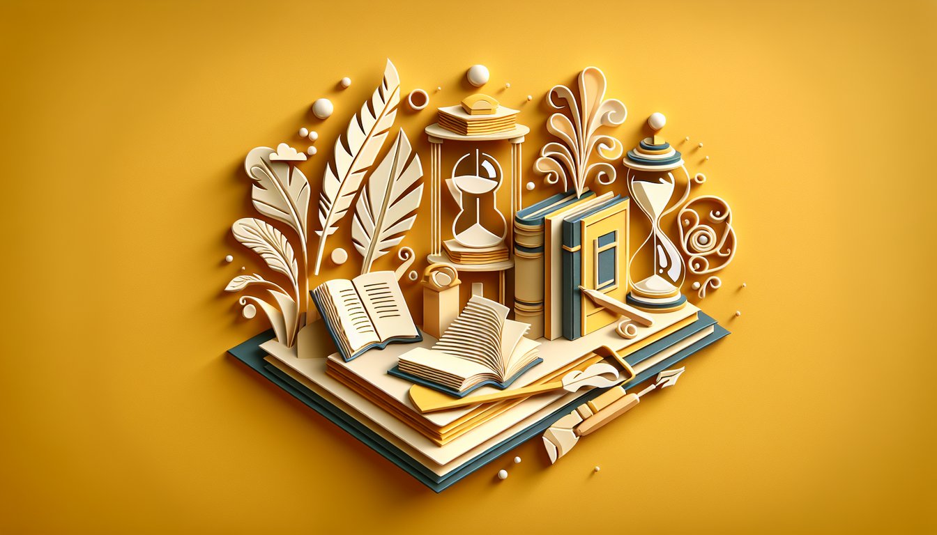 Paper art showing Level 2 English quiz prompt on golden yellow background with stylized text and paper decorations.