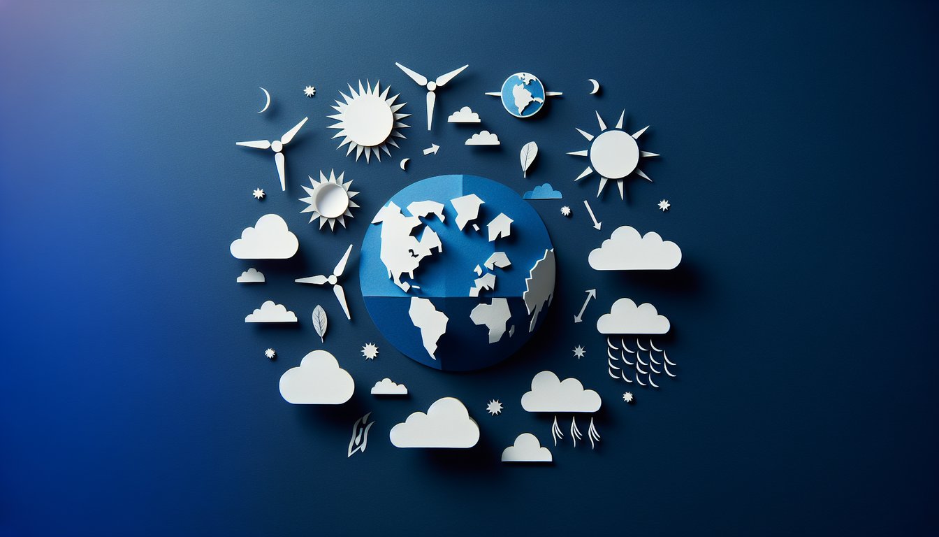 3D voxel art illustrating concepts from the Climate Dynamics course