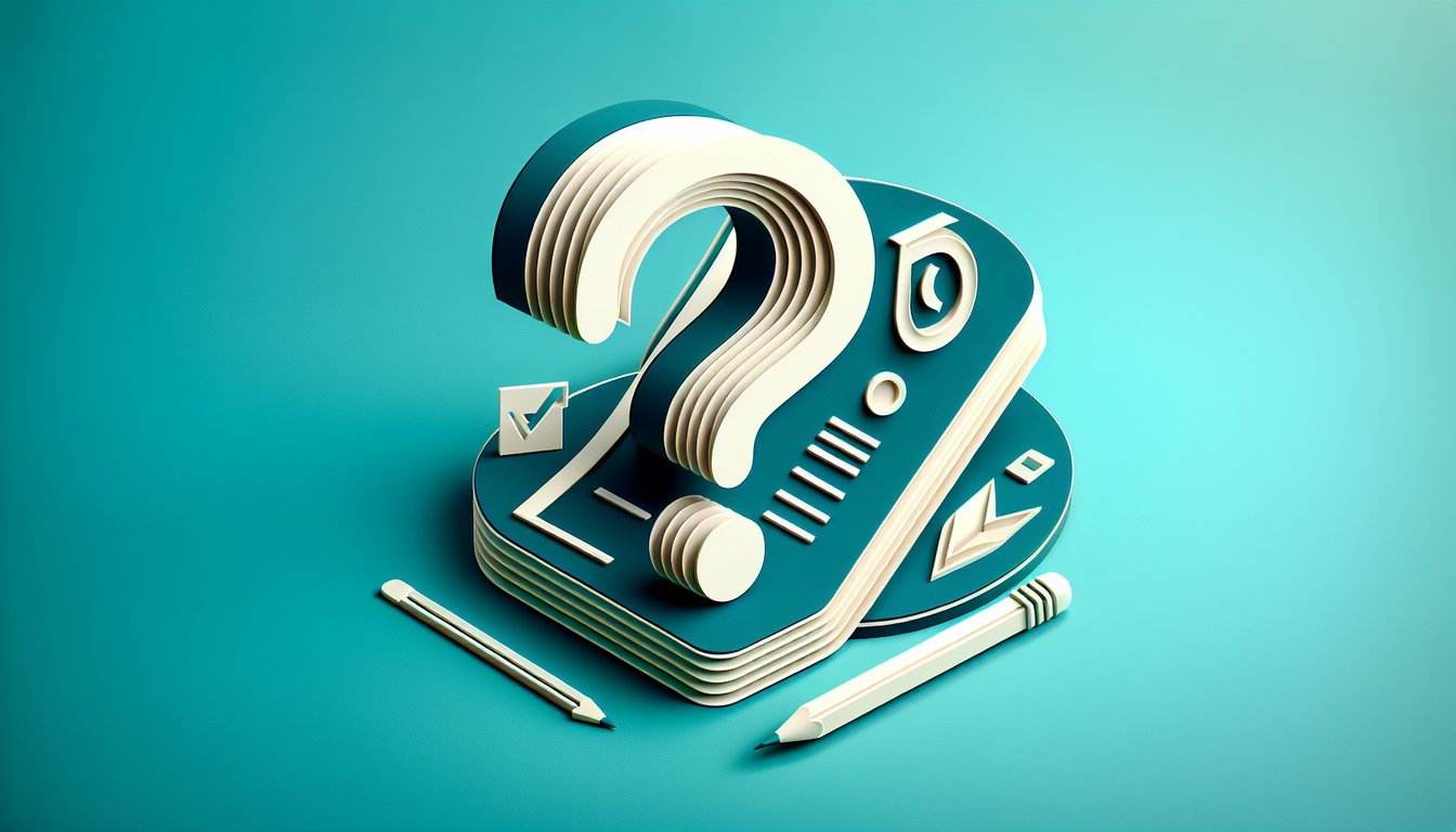 Paper cut illustration for Test your AFI 24-302 VCO VCNCO training quiz 25 questions 75 percent to pass on teal background