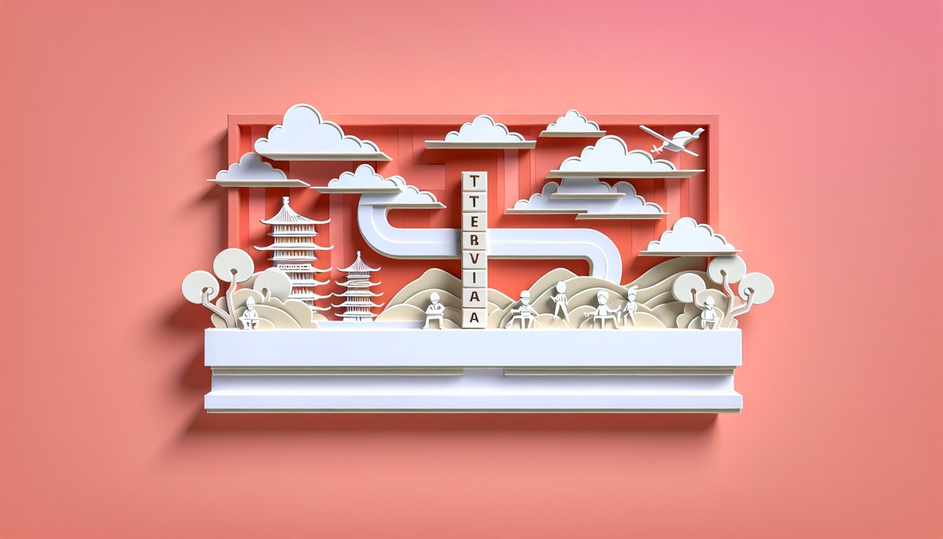 Layered paper art shows Attack On Titan titans and Survey Corps crest framing bold quiz title on a coral background